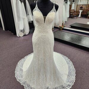 Private Label Aster Bridal Gown Size 14 Ivory/Light Champagne All Beaded